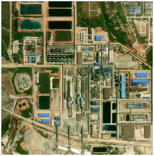 Aerial photo of the main Sicomines processing facility (Author: silvia)