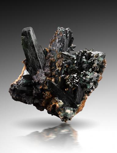 Atacamite<br />New Cornwall Mine, Kadina, Yorke Peninsula, South Australia, Australia<br />8 x 6.5 x 6.5 cm / main crystal: 4.5 cm<br /> (Author: MIM Museum)
