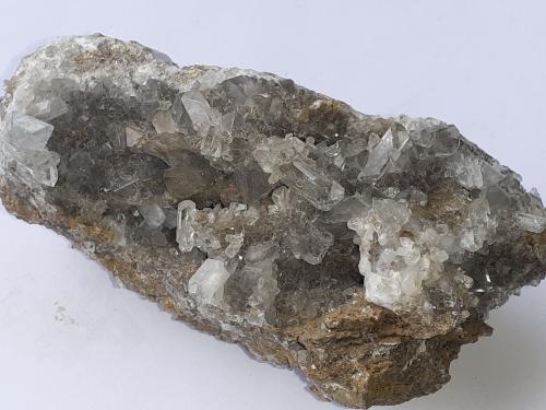 Celestine<br />Minerama II claim, Puente Tablas, Jaén city, Jaén, Comarca Metropolitana de Jaén, Andalusia, Spain<br />9 x 4,5 cm<br /> (Author: Volkmar Stingl)