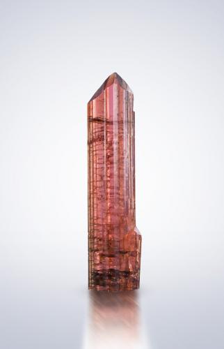 Väyrynenite<br />Shengus (Shingus), Roundu District, Gilgit-Baltistan (Northern Areas), Pakistan<br />1.5 x 0.5 x 5.5 cm / main crystal: 5.3 cm<br /> (Author: MIM Museum)