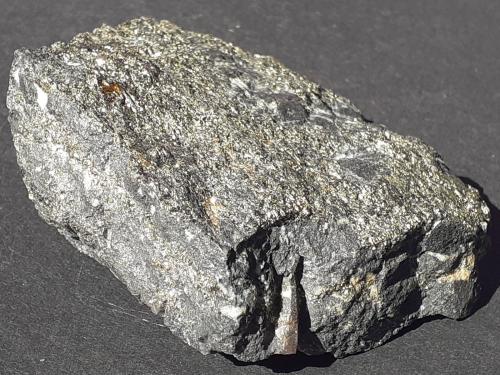 Corundum (variety ruby), Pyrite<br />Graphite Mine, Amstall, Mühldorf, Krems-Land, Waldviertel, Lower Austria/Niederösterreich, Austria<br />6,5 x 5,5 cm<br /> (Author: Volkmar Stingl)