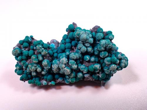 Chrysocolla, Quartz<br />Planet Mine group, (Grupo New Planet Mine; Mina Great Central), Planet, Santa Maria District, Buckskin Mountains, La Paz County, Arizona, USA<br />42 mm x 23 mm x 15 mm<br /> (Author: Don Lum)