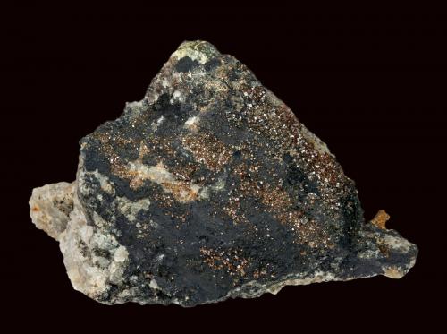 Pucherita, Bismuto<br />Pozo Pucher, zona minera Wolfgang Maaßen, Distrito Schneeberg, Erzgebirgskreis, Sajonia/Sachsen, Alemania<br />5 x 3.5 cm.<br /> (Autor: Antonio P. López)