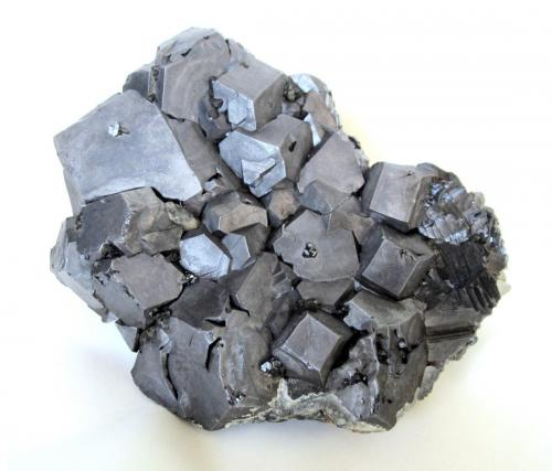 Galena, Quartz<br />Herja Mine, Chiuzbaia, Baia Sprie, Maramures, Romania<br />Specimen size 15 cm, largest crystal 4,5 cm<br /> (Author: Tobi)