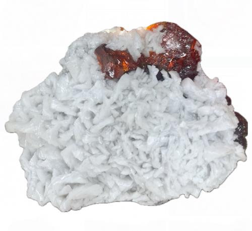 Esfalerita y Dolomita<br />Mina de Áliva (Mina Las Mánforas), zona Minera Áliva, Camaleño, Comarca Liébana, Cantabria, España<br />9x8cm<br /> (Autor: castrominerals)