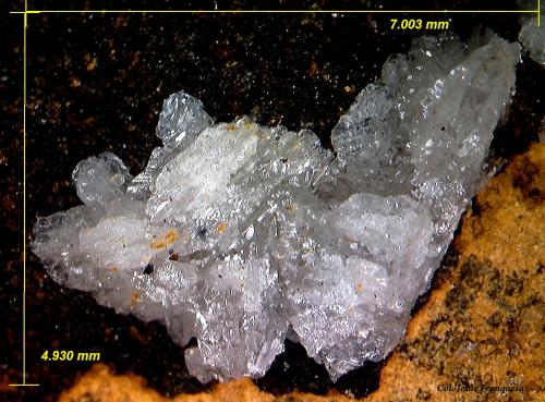 Cerusita.<br />Sierra del Cabo de Gata, Níjar, Comarca Metropolitana de Almería, Almería, Andalucía, España<br />7.00 x 4.93 mm.<br /> (Autor: Jesus Franquesa Baucells)