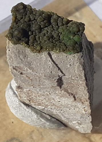 Variscite<br />Stockum Quarry, Sundern, Hochsauerlandkreis, Arnsberg, North Rhine-Westphalia/Nordrhein-Westfalen, Germany<br />1,2 x 1,0 cm<br /> (Author: Volkmar Stingl)