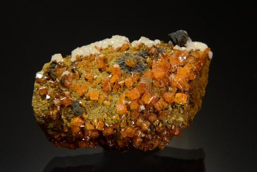 Wulfenite<br />Ojuela Mine, Mapimí, Municipio Mapimí, Durango, Mexico<br />7.7 x 5.2 x 3.9 cm<br /> (Author: Michael Shaw)