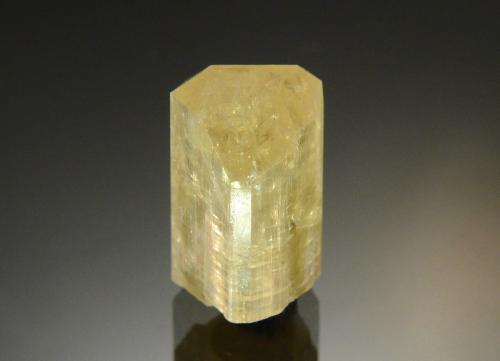 Fluorapatite<br />Crystal Lode pegmatite, Fulford District, Eagle County, Colorado, USA<br />2.1 x 1.3 x 1.2 cm<br /> (Author: Michael Shaw)