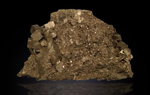 Pyrite<br />Niccioleta Mine, Massa Marittima, Grosseto Province, Tuscany, Italy<br />115 mm x 83 mm x 50 mm<br /> (Author: Firmo Espinar)
