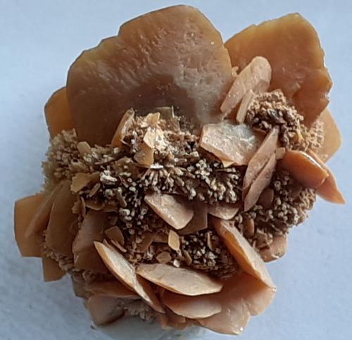 Wulfenite<br />Monterniers Mines, Lantignié, Villefranche-sur-Saône, Rhône, Auvergne-Rhône-Alpes, France<br />2 x 1,5 cm<br /> (Author: Volkmar Stingl)