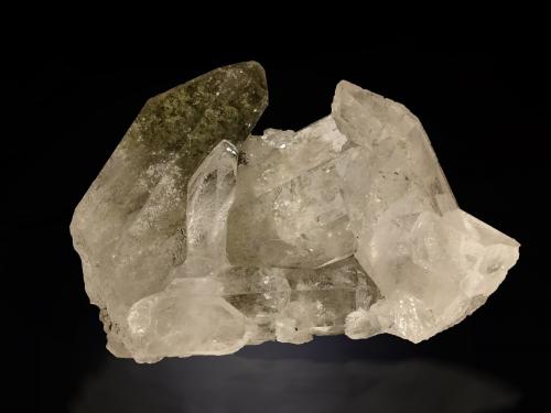 Quartz and Chlorite (Group)<br />Triolet Glacier, Ferret Valley, Les Grandes Jorasses Massif, Courmayeur, Aosta Valley (Val d'Aosta), Italy<br />48 mm x 32 mm x 16 mm<br /> (Author: Firmo Espinar)