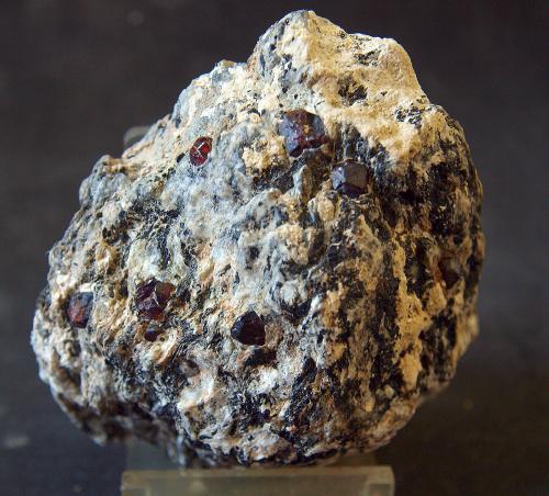 Almandino<br />El Hoyazo, Níjar, Comarca Metropolitana de Almería, Almería, Andalusia, Spain<br />8 x 6 cm<br /> (Autor: Pedro Antonio)