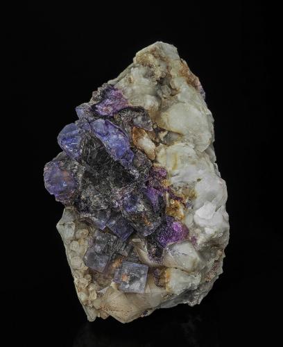 Fluorite, Quartz<br />Trouser Springs, Rosebud Station, Cloncurry Shire, Queensland, Australia<br />12.5 x 9.5 cm<br /> (Author: am mizunaka)