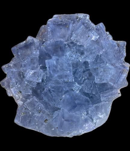 Fluorita<br />Mina La Viesca, zona minera de La Collada, Huergo, Siero, Comarca Oviedo, Principado de Asturias (Asturias), España<br />9x9cm<br /> (Autor: castrominerals)