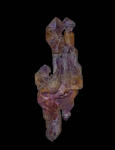 Quartz (variety amethyst)<br />Karur District, Tamil Nadu, India<br />4.1 x 1.6 cm<br /> (Author: am mizunaka)