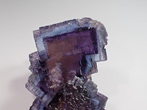 Fluorite<br />Minerva I Mine, Ozark-Mahoning group, Cave-in-Rock Sub-District, Hardin County, Illinois, USA<br />71 mm x 58 mm x 44 mm<br /> (Author: Don Lum)