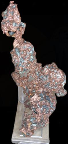 Cobre<br />Condado Ontonagon, Michigan, USA<br />14,5x6cm<br /> (Autor: castrominerals)