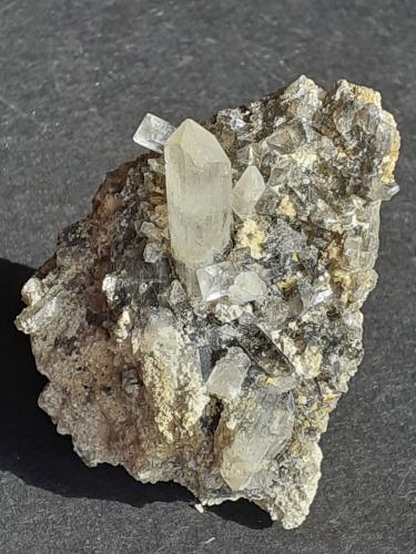 Celestine<br />Barranco del Mulo Deposit, Barranco del Mulo, Ulea, Comarca Valle de Ricote, Region of Murcia (Murcia), Spain<br />5 x 3,5 cm<br /> (Author: Volkmar Stingl)