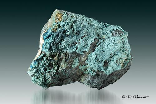 Calcantita<br />Del Remei Mines, La Castanya (Massís del Montseny), El Brull, Comarca Osona, Barcelona, Catalonia / Catalunya, Spain<br />7cm x 5,5cm x 2,5cm<br /> (Autor: Pere Alonso)