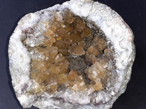 Calcite, Quartz (variety smokey)<br />Juchem Quarry, Niederwörresbach, Herrstein, Hunsrück, Rhineland-Palatinate/Rheinland-Pfalz, Germany<br />10 x 10 cm<br /> (Author: Volkmar Stingl)
