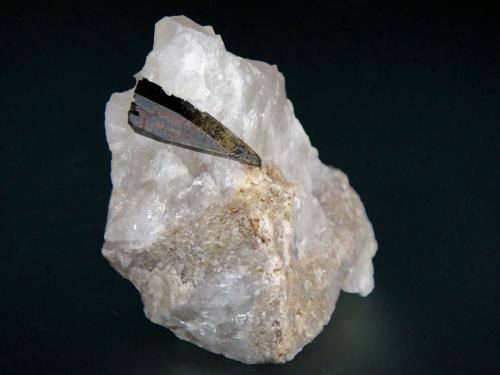 Aegirina, Cuarzo<br />Rundemyr, Øvre Eiker, Buskerud, Norway<br />6 x 4 cm.<br /> (Autor: Antonio P. López)