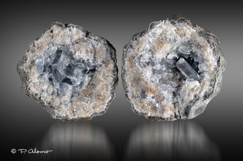 Celestina<br />Outcrop El Aila, El Aila (La Lastra), Laredo, Comarca Costa Oriental, Cantabria, Spain<br />5cm x 6cm x 4,5cm<br /> (Autor: Pere Alonso)