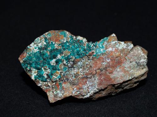 Dioptase<br />Cobra Mine, Pampa de Nazca, Nazca Province, Ica Department, Peru<br />7x4.2x3 cm''s<br /> (Author: Joseph DOliveira)