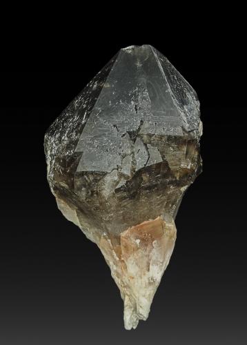 Quartz (variety smoky quartz)<br />Kathleen Patricia Morion Mine, Cowell, Eyre Peninsula, South Australia, Australia<br />10.5 x 5.6 cm<br /> (Author: am mizunaka)