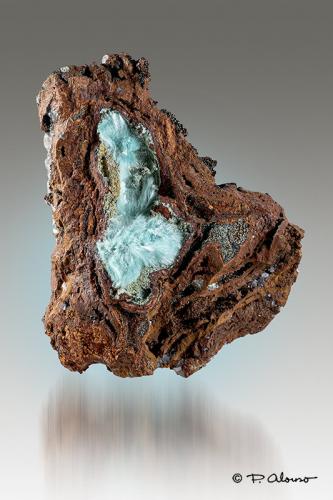 Auricalcita<br />Ojuela Mine, Mapimí, Municipio Mapimí, Durango, Mexico<br />10cm x 12cm x 6cm<br /> (Autor: Pere Alonso)