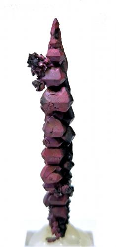 Copper<br />Itauz Mine, Dzhezkazgan, Karaganda Region, Kazakhstan<br />63 mm x 10 mm. Major crystal size: 8.5 mm wide - Mass: About 13 g.<br /> (Author: Carles Millan)