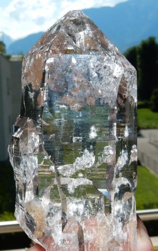 Quartz<br />Fieschertal, Goms, Wallis (Valais), Switzerland<br />110 mm x 50 mm x 30 mm<br /> (Author: Dany Mabillard)
