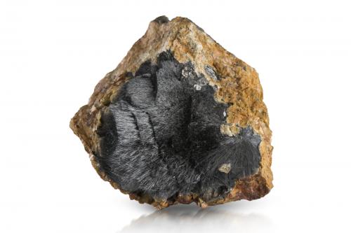 Dadsonite with Siderite<br />Saint-Pons area, Barcelonnette, Alpes-de-Haute-Provence, Provence-Alpes-Côte d'Azur, France<br />7 x 7.5 x 5.5 cm<br /> (Author: MIM Museum)
