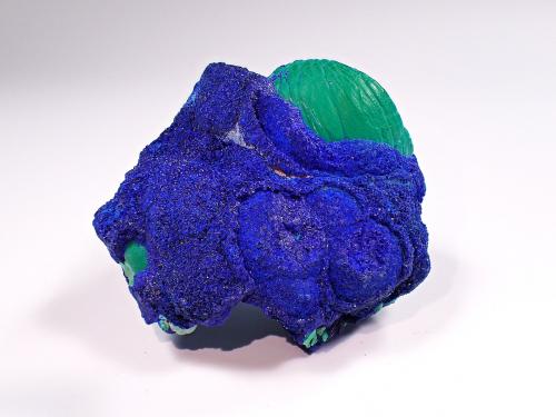 Azurite, Malachite<br />Morenci Mine, Morenci, Copper Mountain District, Shannon Mountains, Greenlee County, Arizona, USA<br />54 mm x 48 mm x 30 mm<br /> (Author: Don Lum)