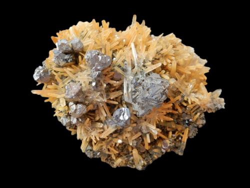 Quartz and Dolomite and Galena<br />Borieva Mine, Madan mining area, Rhodope Mountains, Smolyan Oblast, Bulgaria<br />90 mm x 70 mm x 20 mm<br /> (Author: Dany Mabillard)