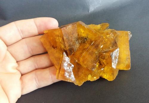 Fluorite<br />Malwine Mine, Bergmännisch Glück Flacher vein, Wismut shaft 29b, Frohnau, Annaberg-Buchholz, Annaberg District, Erzgebirgskreis, Saxony/Sachsen, Germany<br />Specimen size 10 cm, largest crystals 4 cm<br /> (Author: Tobi)