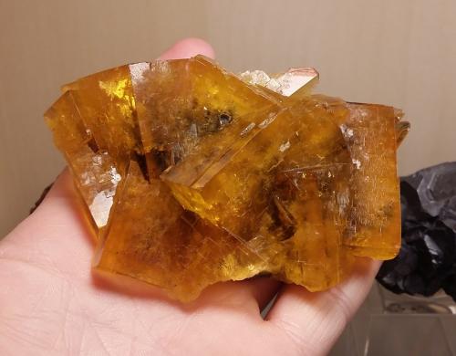 Fluorite<br />Malwine Mine, Bergmännisch Glück Flacher vein, Wismut shaft 29b, Frohnau, Annaberg-Buchholz, Annaberg District, Erzgebirgskreis, Saxony/Sachsen, Germany<br />Specimen size 10 x 7 cm<br /> (Author: Tobi)