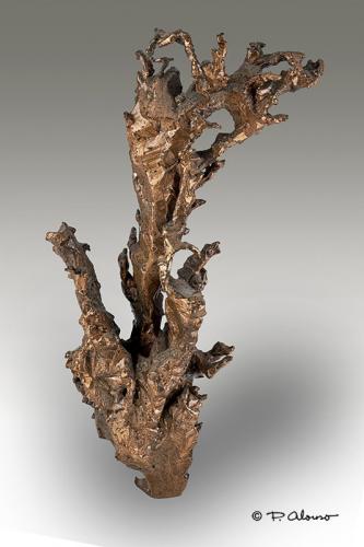Cobre<br />Caledonia Mine, Mass City, Ontonagon County, Michigan, USA<br />2,5cm x 7cm x 1,5cm<br /> (Autor: Pere Alonso)
