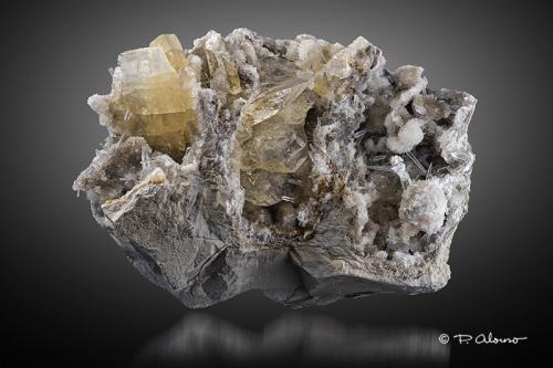 Celestina + Yeso<br />Costa de l'Aguda, Torà , Comarca Solsonès, Lérida / Lleida, Catalonia / Catalunya, Spain<br />13cm x 9,5cm x 6cm<br /> (Autor: Pere Alonso)