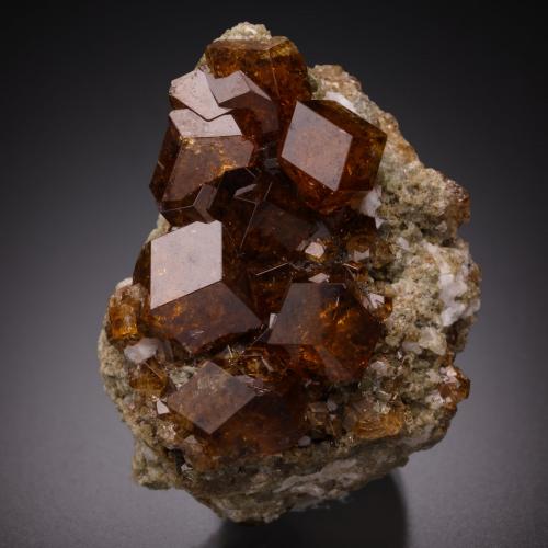Grossular Garnet<br />Belvidere Mountain Quarries, Lowell & Eden, Orleans and Lamoille Counties, Vermont, USA<br />2 cm x 1.3 cm x 2.5 cm<br /> (Author: Antonio Nazario)