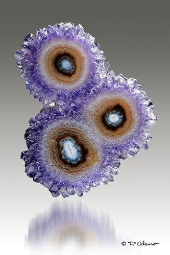 Cuarzo (variedad amatista)<br />Departamento Artigas, Uruguay<br />8,5cm x 7,5cm x 0,5cm<br /> (Autor: Pere Alonso)