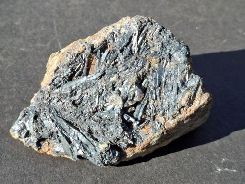 Stibnite<br />Stadtschlaining, Oberwart District, Burgenland, Austria<br />7 x 4 cm<br /> (Author: Volkmar Stingl)