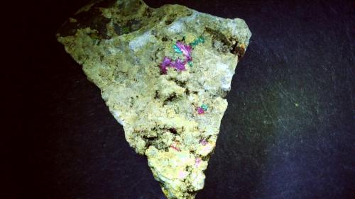 Erythrite, Tirolite<br />Stocker adit, Silberberg mining district, Reith im Alpbachtal, Kufstein District, Inn Valley, North Tyrol, Tyrol/Tirol, Austria<br />2,5 x 2 cm<br /> (Author: Volkmar Stingl)
