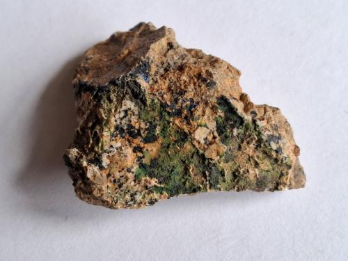 Zincolivenite, Azurite, Romanechite<br />Stocker adit, Silberberg mining district, Reith im Alpbachtal, Kufstein District, Inn Valley, North Tyrol, Tyrol/Tirol, Austria<br />5,5 x 3,5 cm<br /> (Author: Volkmar Stingl)