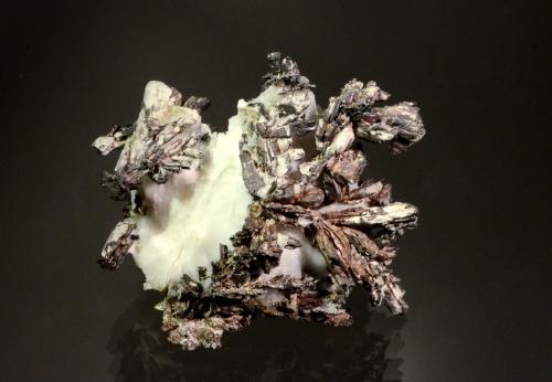 Dyscrasite<br />Bouismas Mine, Agdz, Bou Azzer mining district, Zagora Province, Drâa-Tafilalet Region, Morocco<br />6.0 x 5.0 x 3.0 cm<br /> (Author: Michael Shaw)