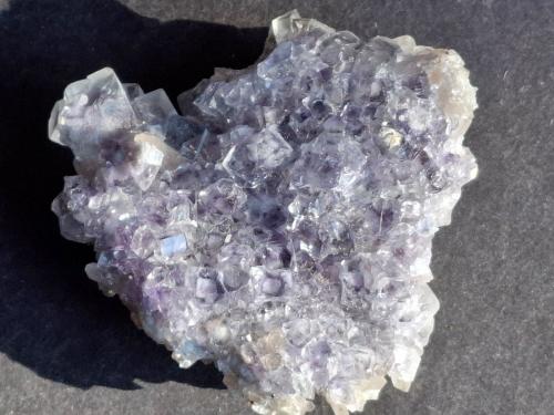Fluorite, Quartz<br />Taolin Mine, Linxiang, Yueyang Prefecture, Hunan Province, China<br />7,5 x 7 cm<br /> (Author: Volkmar Stingl)