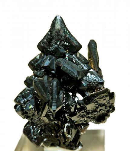 Descloizita<br />Berg Aukas, Grootfontein District, Otjozondjupa Region, Namibia<br />60 mm x 45 mm. Cristal mayor: 18 mm de arista. Masa: 83 g.<br /> (Autor: Carles Millan)