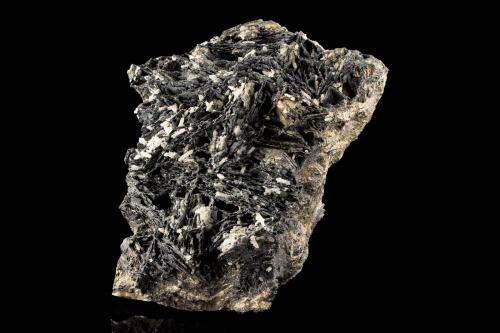 Teallite with Quartz and Pyrite<br />Carguaicollo Mine, Antonio Quijarro Province, Potosí Department, Bolivia<br />19 x 12 x 9.5 cm / main crystal: 3.5 cm<br /> (Author: MIM Museum)