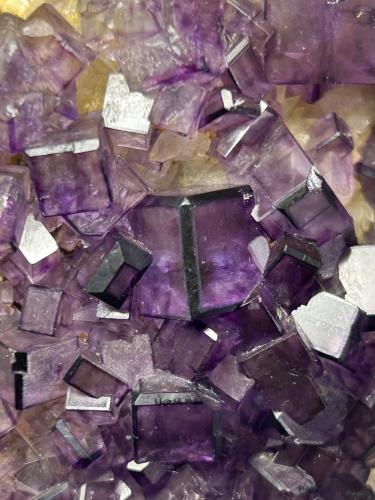 Fluorita<br />Josefa-Veneros vein, 75 level, Coroña de Arriba-La Collada, La Collada mining area, Siero, Comarca Oviedo, Principality of Asturias (Asturias), Spain<br /><br /> (Autor: castrominerals)