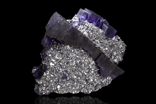 Galena, Fluorite<br />Denton Mine, Sub-Rosiclare formation, Goose Creek Mine group, Harris Creek Sub-District, Hardin County, Illinois, USA<br />18.4 x 15.2 x 7.8 cm<br /> (Author: MIM Museum)